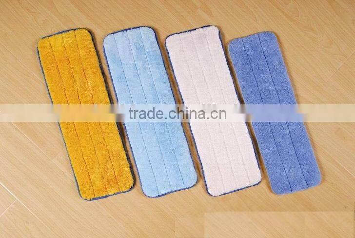 2015 New Arrival flat microfiber cloth spray mop pads