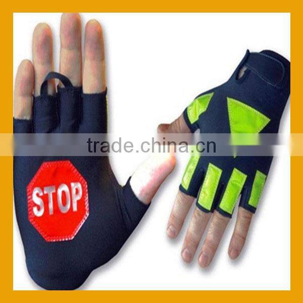 Police Security School Crossing Guard Traffic Safety Reflective Gloves