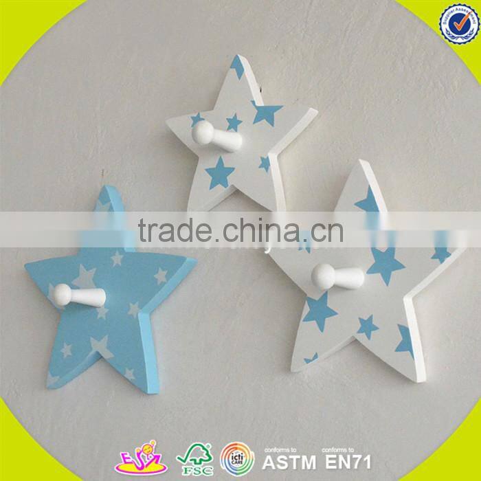 wholesale baby wooden wall hook cheap kids wooden wall hook high quality children wooden wall hook W09B026