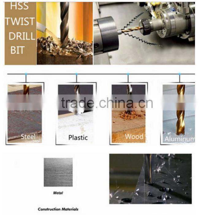 25pcs nano titanium coating straight shank Hss Twist Drill Bits set Cobalt Fully Ground Bright Finish drilling Metal Forged