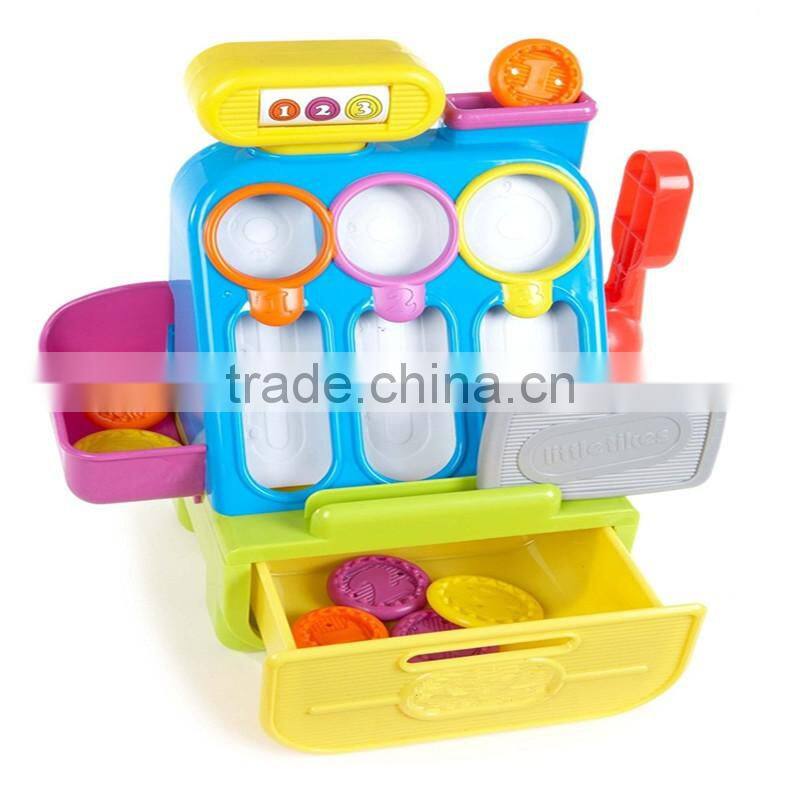 2016 new cheap plastic cash register toy for kids