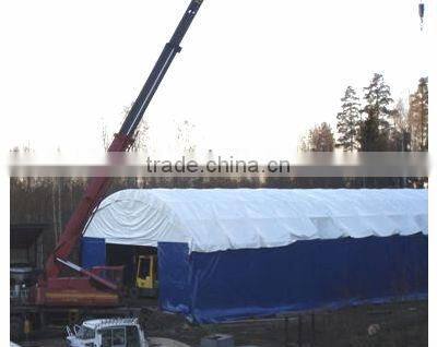 Trussed Fabric Building , Airplane Hangar , Warehouse tent , Commercial Storage Shelter