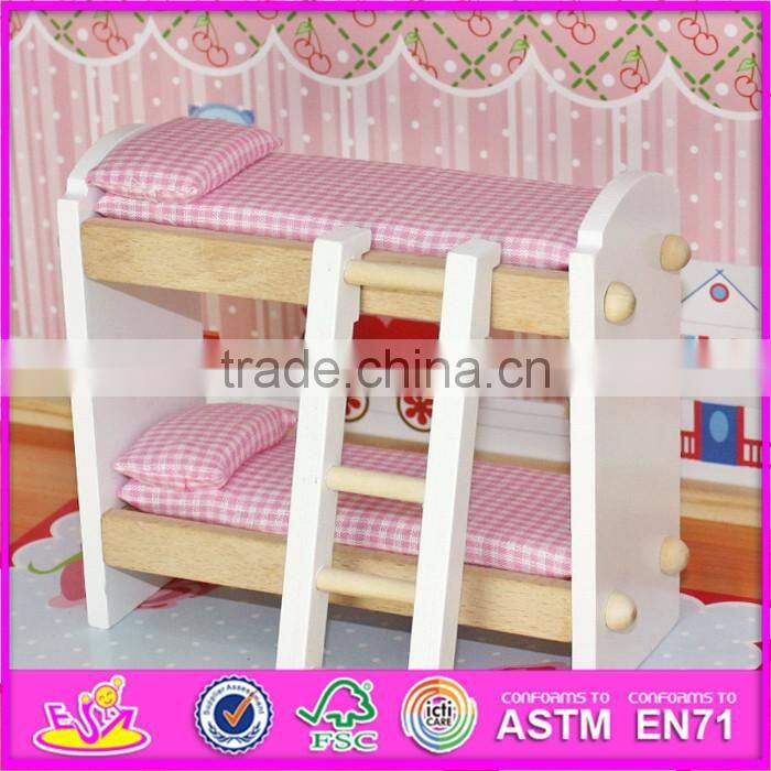2017 New products lovely children wooden dollhouse kits W06A100