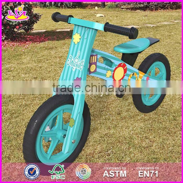 2017 New design original work children wooden balance bikes for boys W16C178