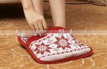 New Fashiion Cute Lady USB Heated Plush Shoes Electric Foot Warmer USB Powered foot warmer