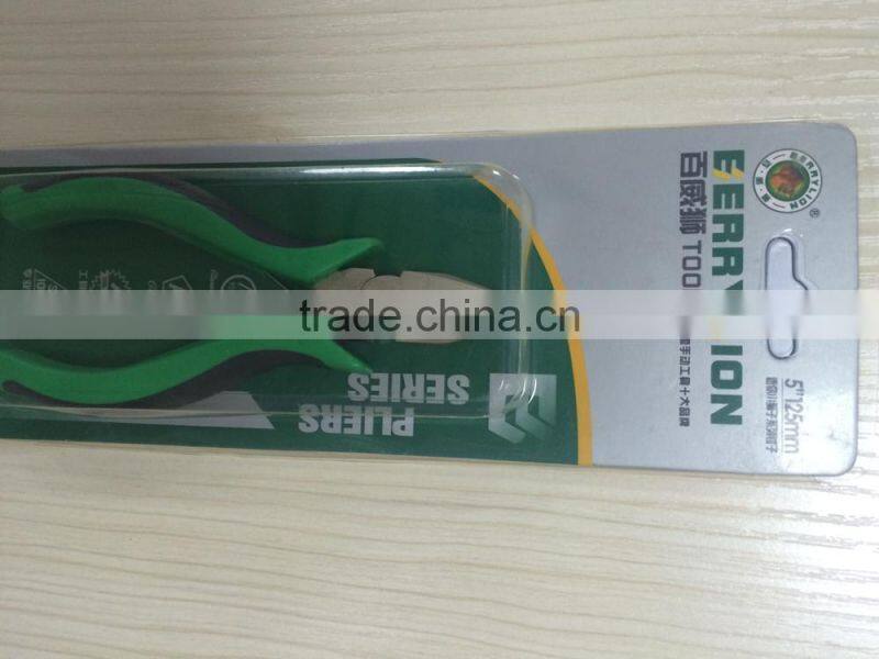 BERRYLION dual colors wire cutting 5 inches mini combination plier tools with high quality