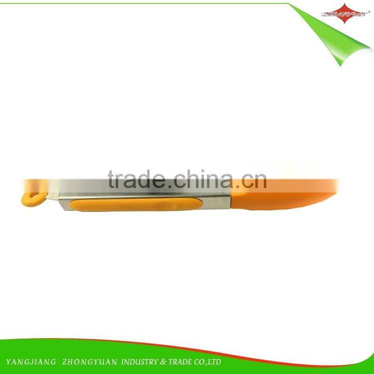 ZY-H3004 9"Food safe stainless steel bbq tongs for kitchen tools