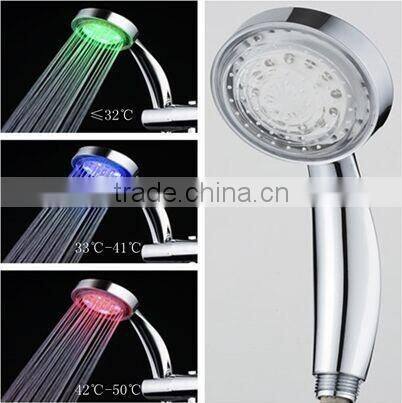 Temperature Control Round LED Shower