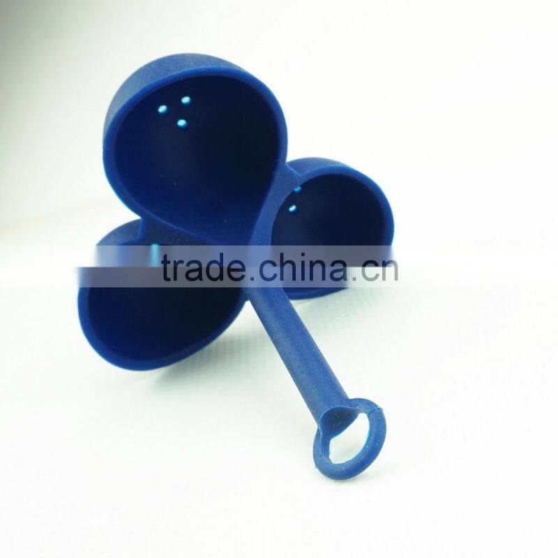 16064 3 PCS Silicone Egg Steamer with Handle