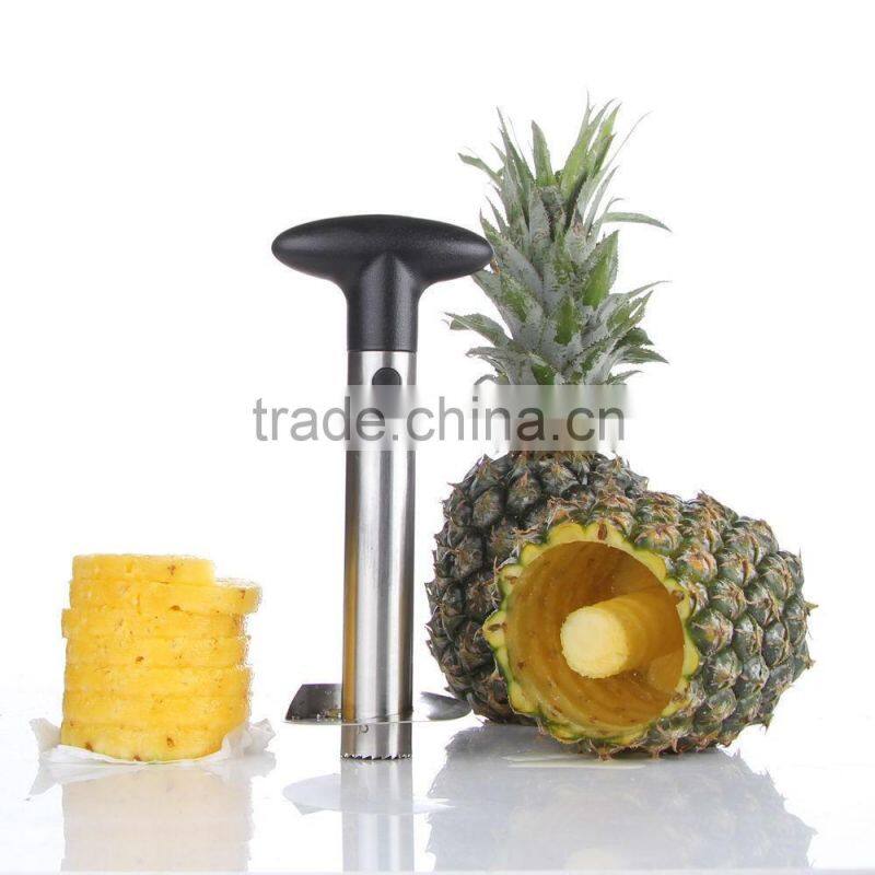 2016 New hot Stainless Steel Fruit Pineapple Peeler Corer Slicer Cutter