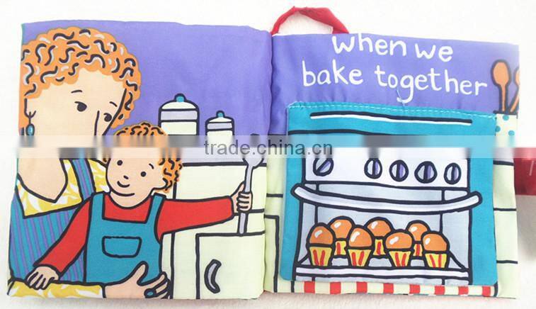 Hot Intelligence Development Baby kids Educational Cloth Books Soft Series Colorful Fabric Kid Learning Book