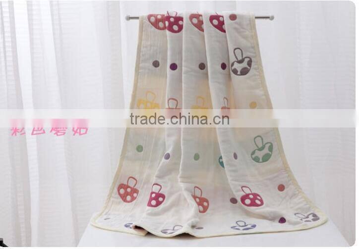 6 layer 100% natural cotton kids Bath towel wholesale kids Bath towel