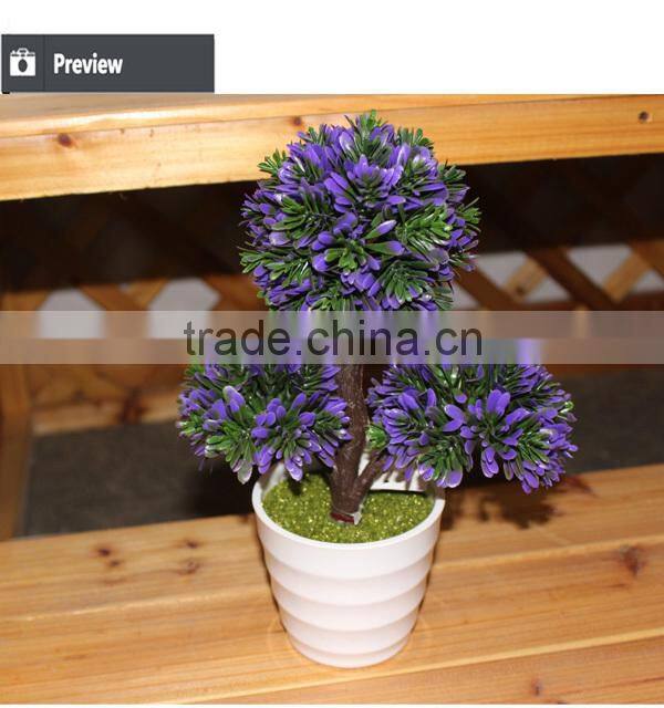 Home and office decoration potted gift items artificial plants mini potted plants