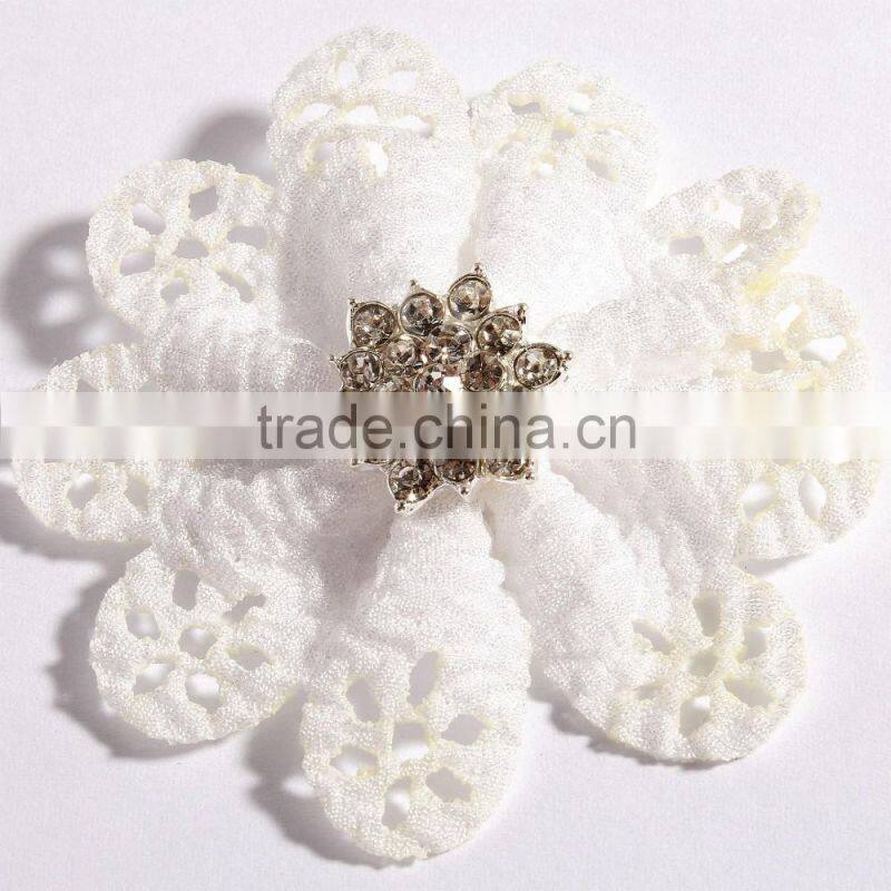 mini cute fabric flower clip for kids hair accessories