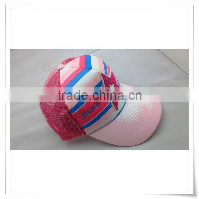 2015 newest summer fashion colorful girl kid mesh baseball cap