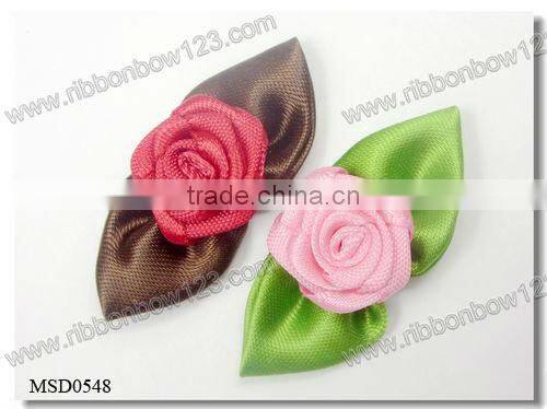 satin ribbon rose