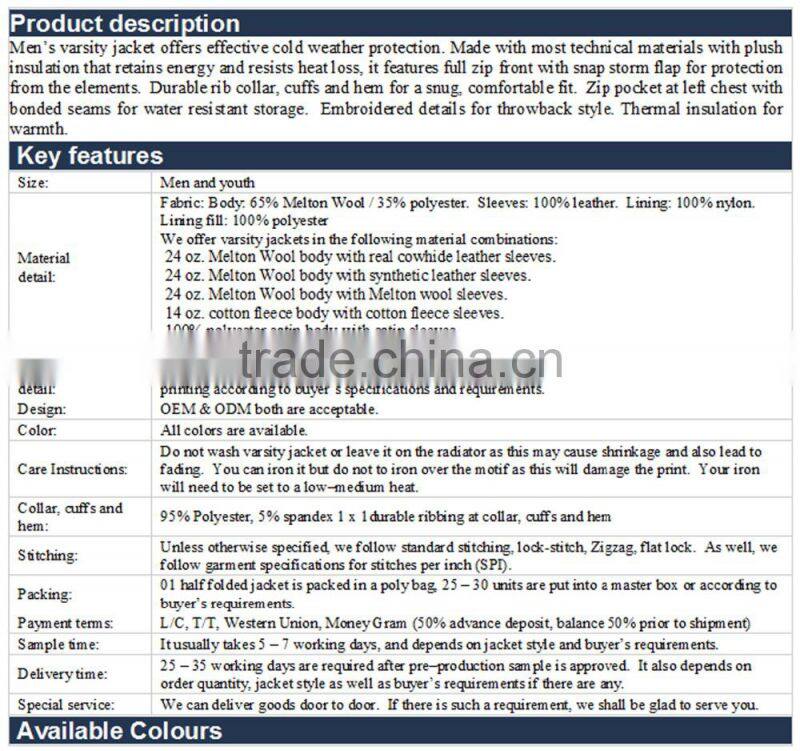 Team USA Destroyer Men's Varsity Jacket