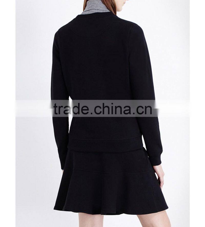 Wholesale Women Long Sleeves Cotton-jersey Sweatshirt(DQE0072T)