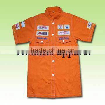 100% high quality polyester mesh fabric auto Customize classic high quality race car jackets