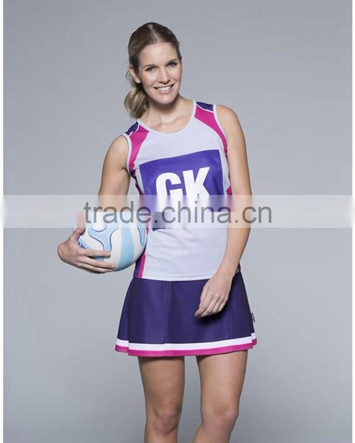 Sublimation neball custom design netball dress