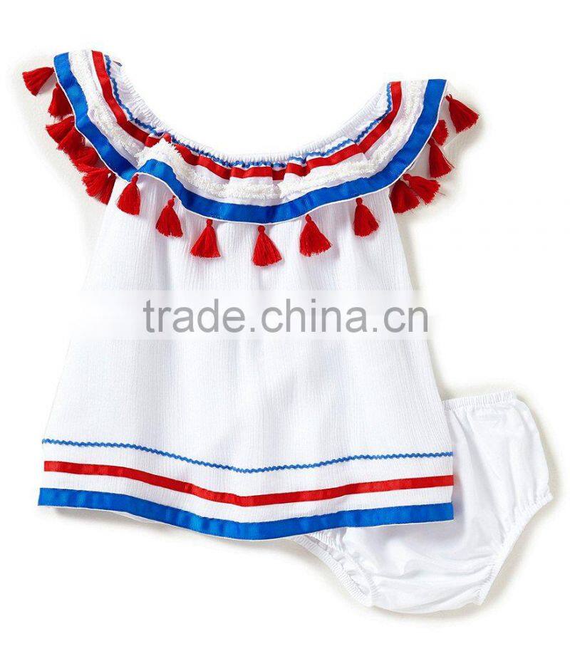 New arrival wholesale floral baby clothes two pieces romper toddler clothing clothes set