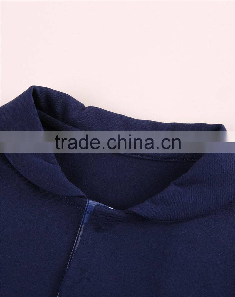 Boys Gender Knitting,Plain Dyed Children Polo t shirt the sleeves with lace