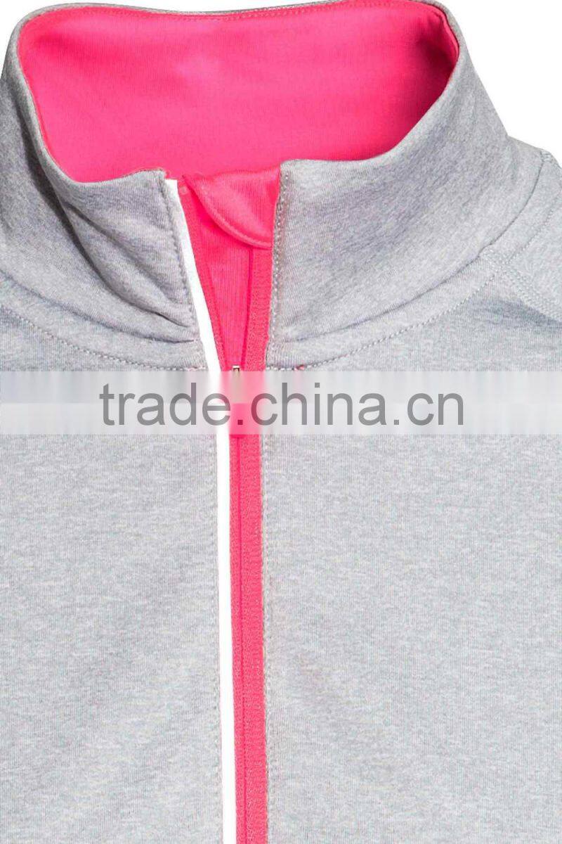 2015 new model women sportswear half zipper-up jacket