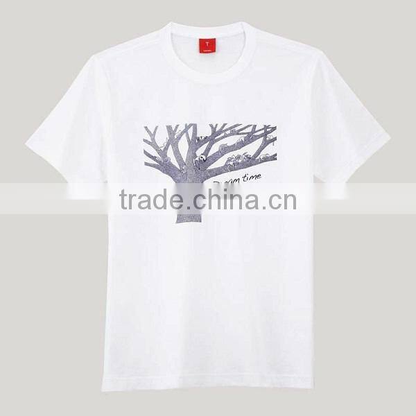 Round neck 100 cotton christmas t-shirts manufacturers