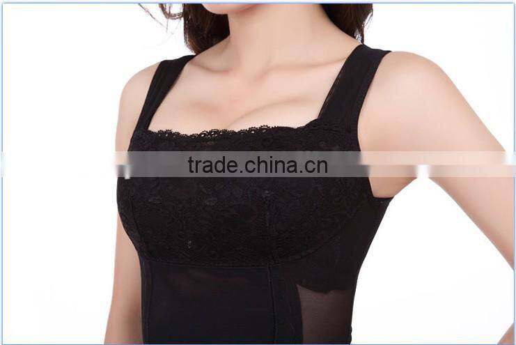 fashion transparent lace flower seamless fitness tank top