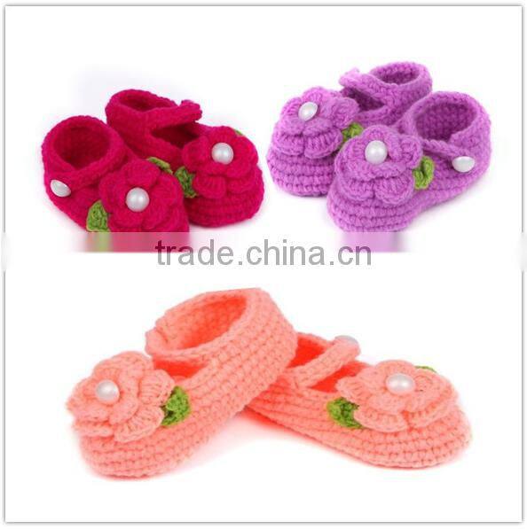 crochet baby shoes 2016 new design handmade baby shoes