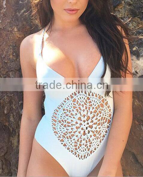 EY0035A One Piece backless Swimsuit Monokini Women Brazilian Halter Bathing Suit 2016 Sey beach Swimsuit