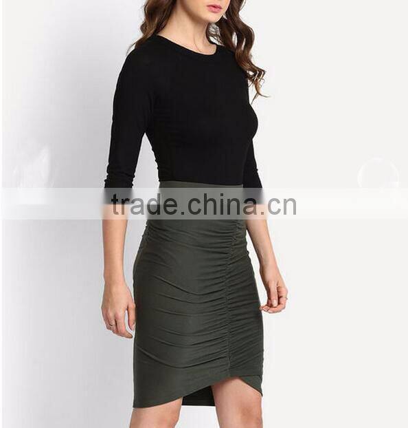 Women plain no brand t-shirt custom cotton off shoulder t shirt