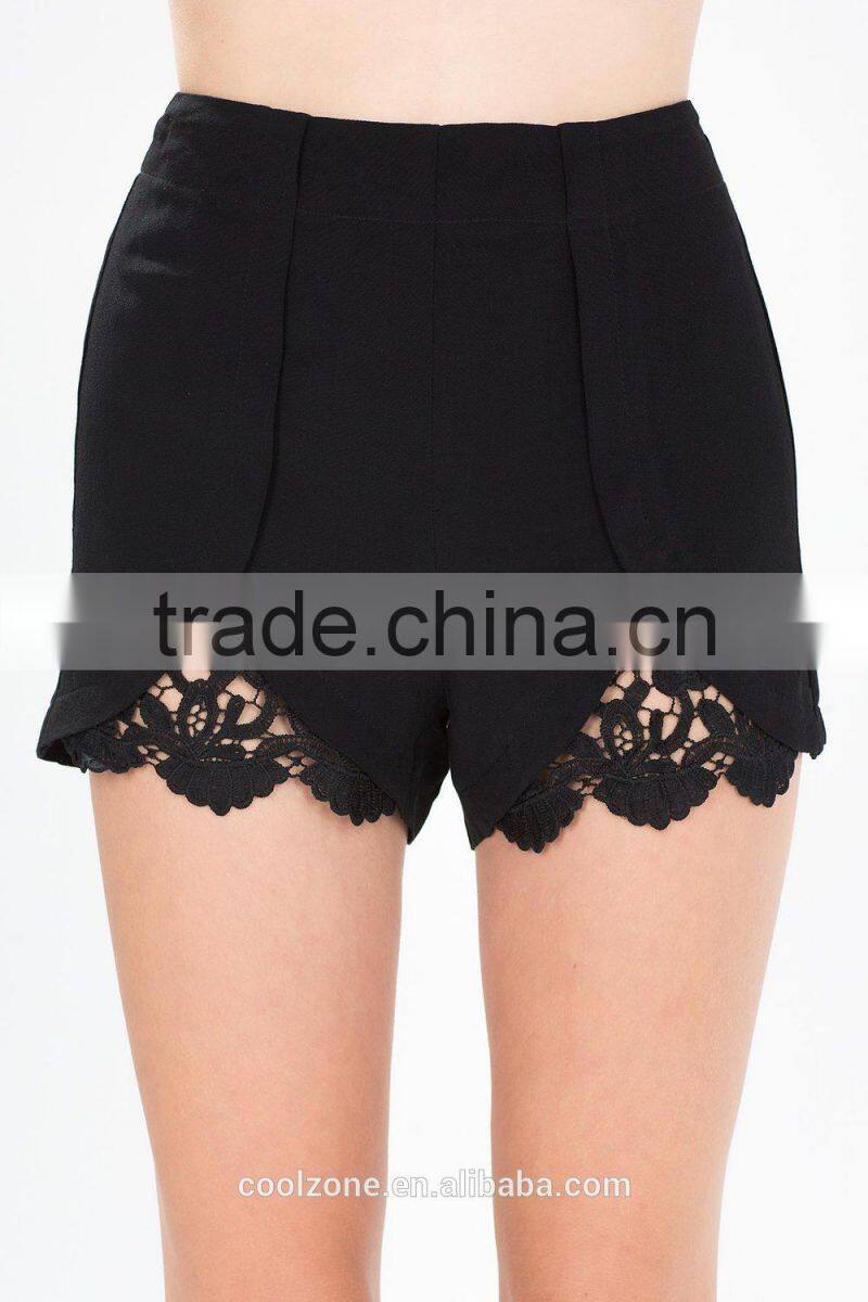 Hot high-waist shorts women summer outfit crochet shorts