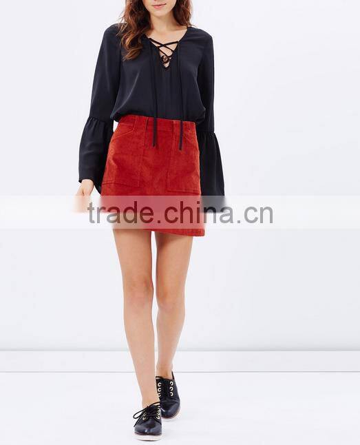 Wholesale fancy skirt top design plus size clothing mature women in skirt