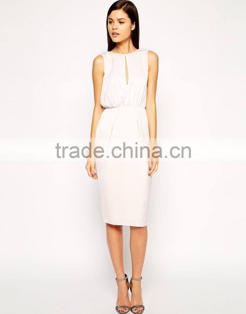Origami Bow Drape Back Dress
