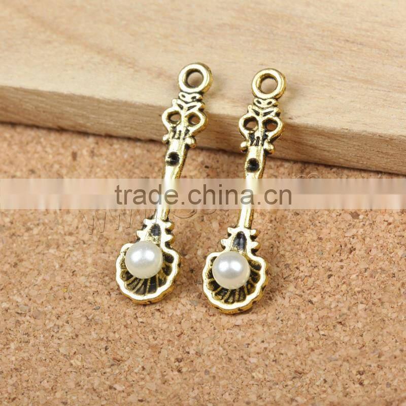 Glass Pearl Zinc Alloy Pendants pearl gift set cage pendants for pearls oyster with pearl