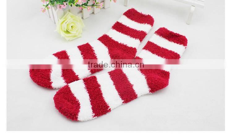 Womens sleeping polyester warm microfiber bed tube socks