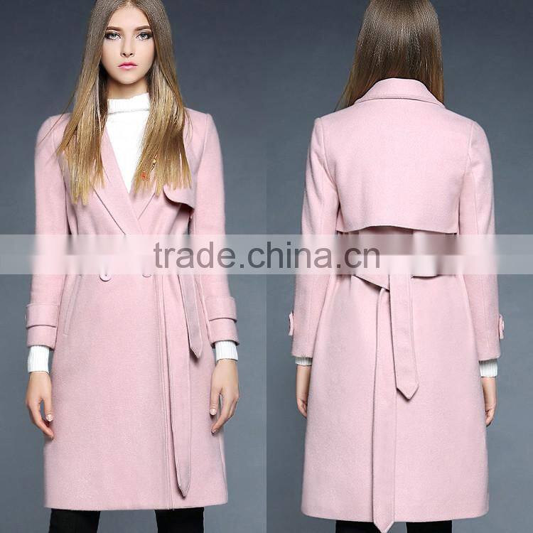 2017 latest designs wholesale lady formal long spring korean women coat