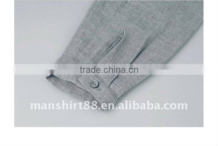 latest man's V-neck linen casual shirt