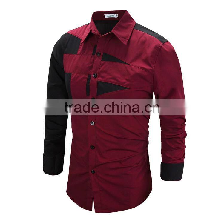 Top sale latest new style men's long sleeve machine washable t-shirt cotton