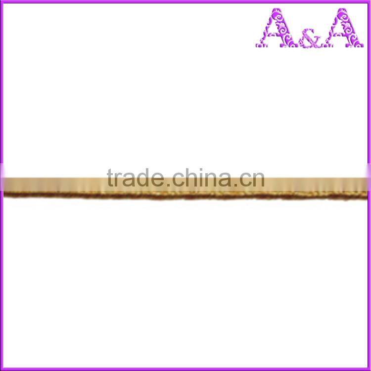 Non-elastic metallic cord/string for gift tags