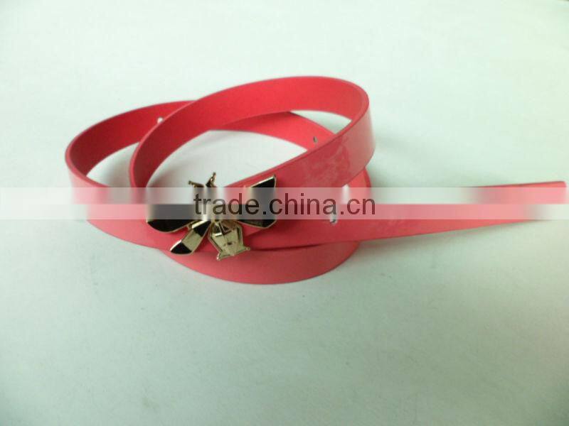 Brand New Stylish Ladies' Girls Women Thin Skinny Shiny leather Belt in 7 colors