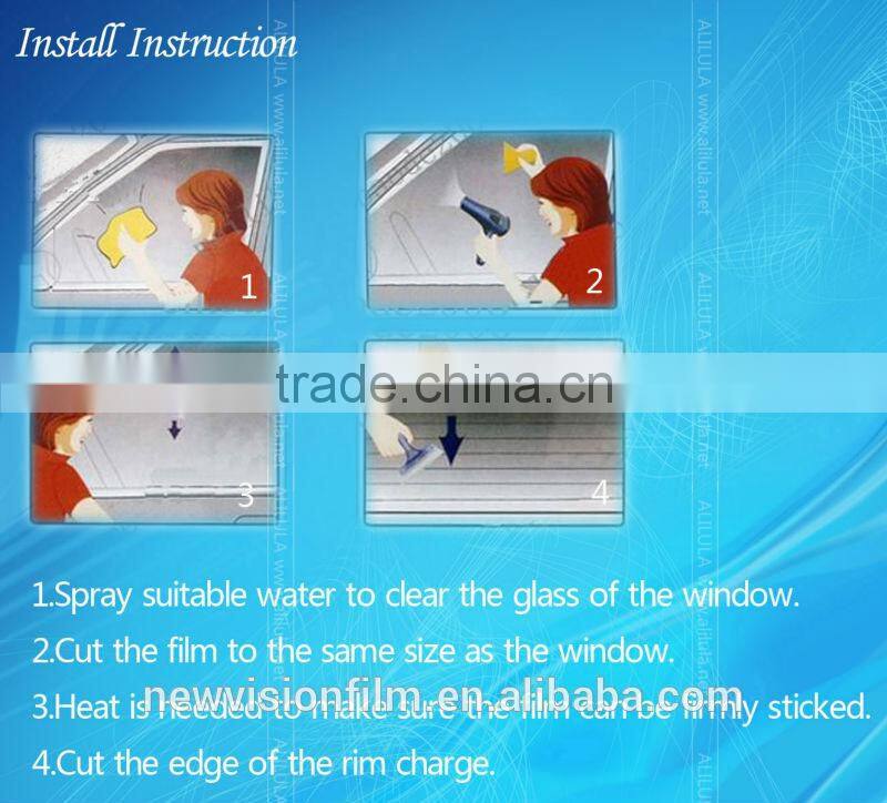 scratch resistance car window safety film for glass with free sample
