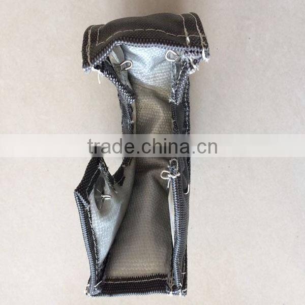 grey/black fiberglass thermal T3/T4/T6 turbo heat shield cover