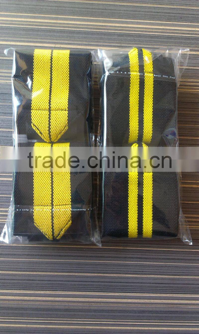 Yellow & Black Wrist Wraps / Wrist Wraps For Weight Lifting / Wrist Wraps