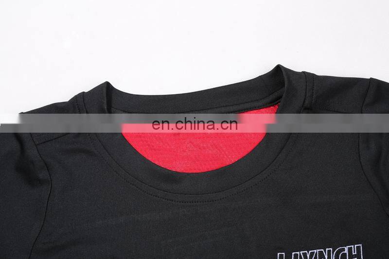 Long Sleeve Black Blank Plain Soccer Jersey For Training