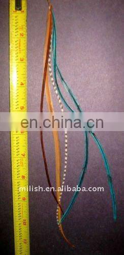 grizzly rooster feathers hair extensions FHE-0310