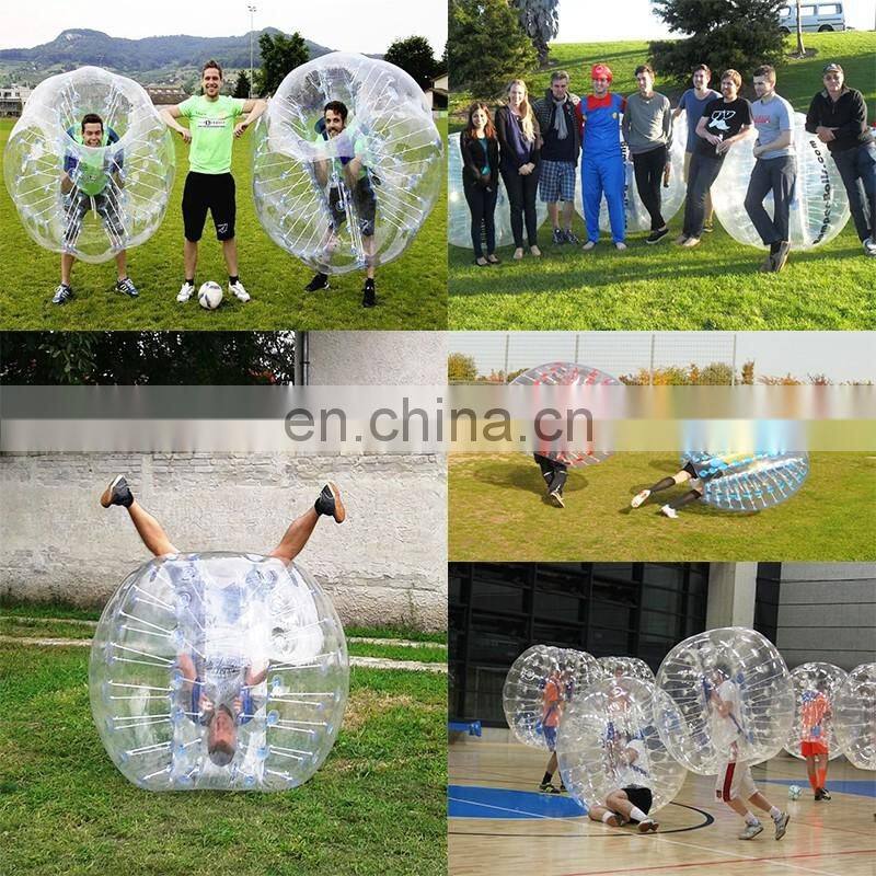 Factory Price PVC/TPU body inflatable bumper ball for adult ,human sized hamster ball
