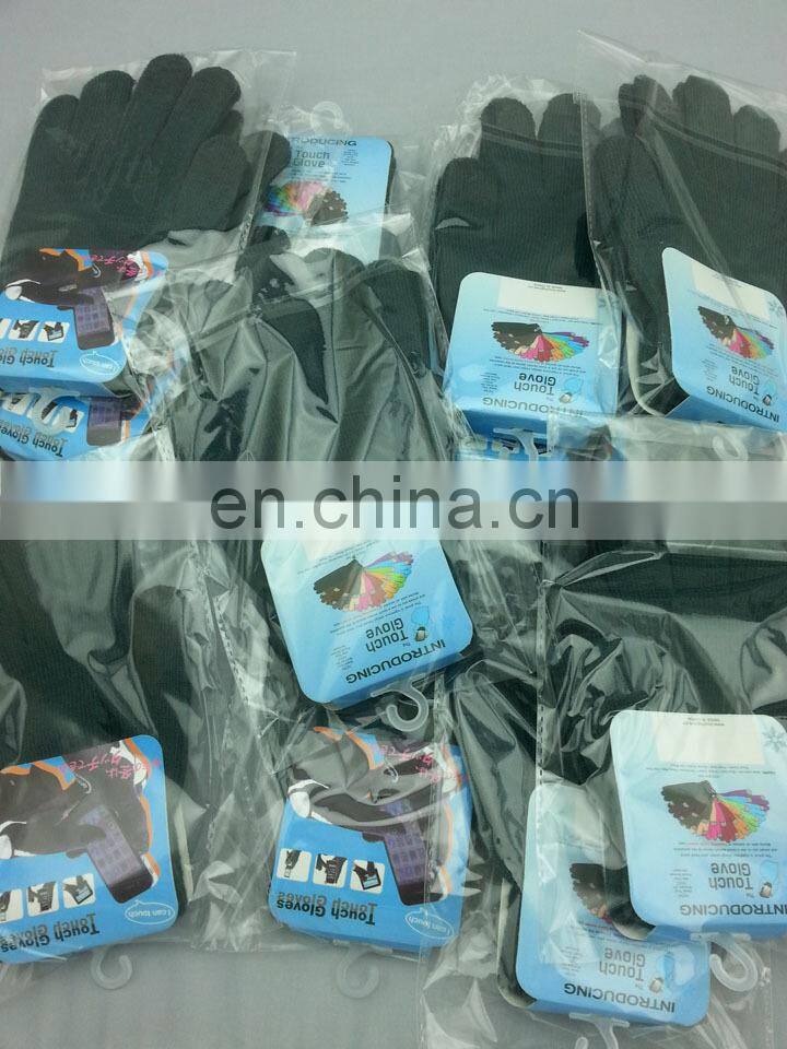 Wholesale Euro-american Winter Knitted Unisex gloves for touch screen iphone