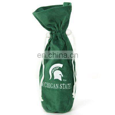 nice quality promote customisable fabric wine gift bags